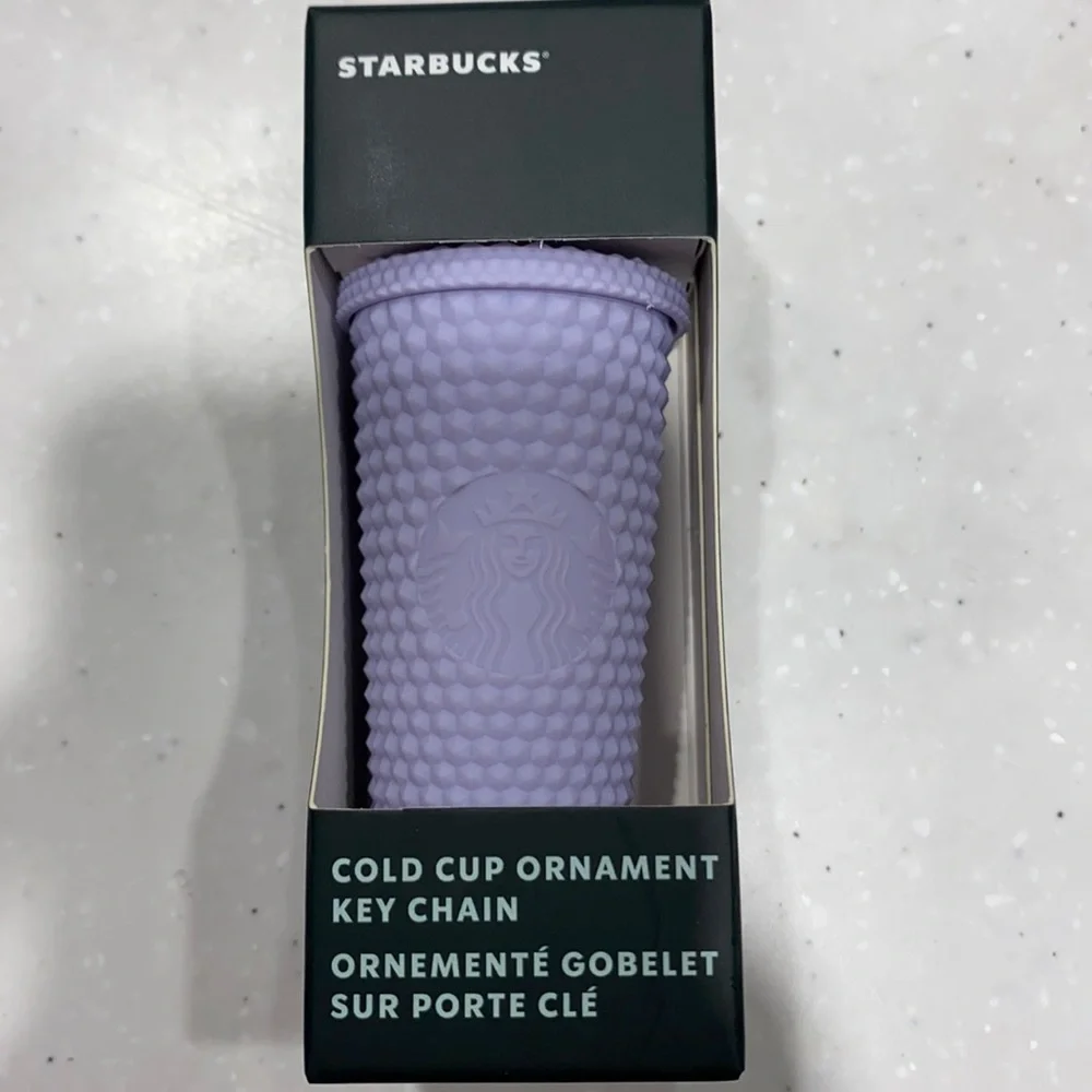 Starbucks 2021 Holiday mini tumbler ornament matte lilac - Picture 1 of 1